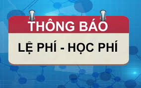 Quy định mức thu học phí, Lệ phí năm học 2020 - 2021